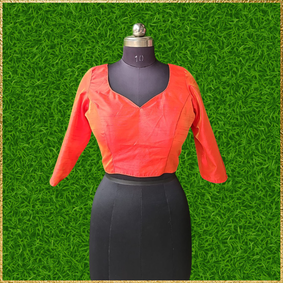 3/4 Sleeves Cotton Silk Blouse