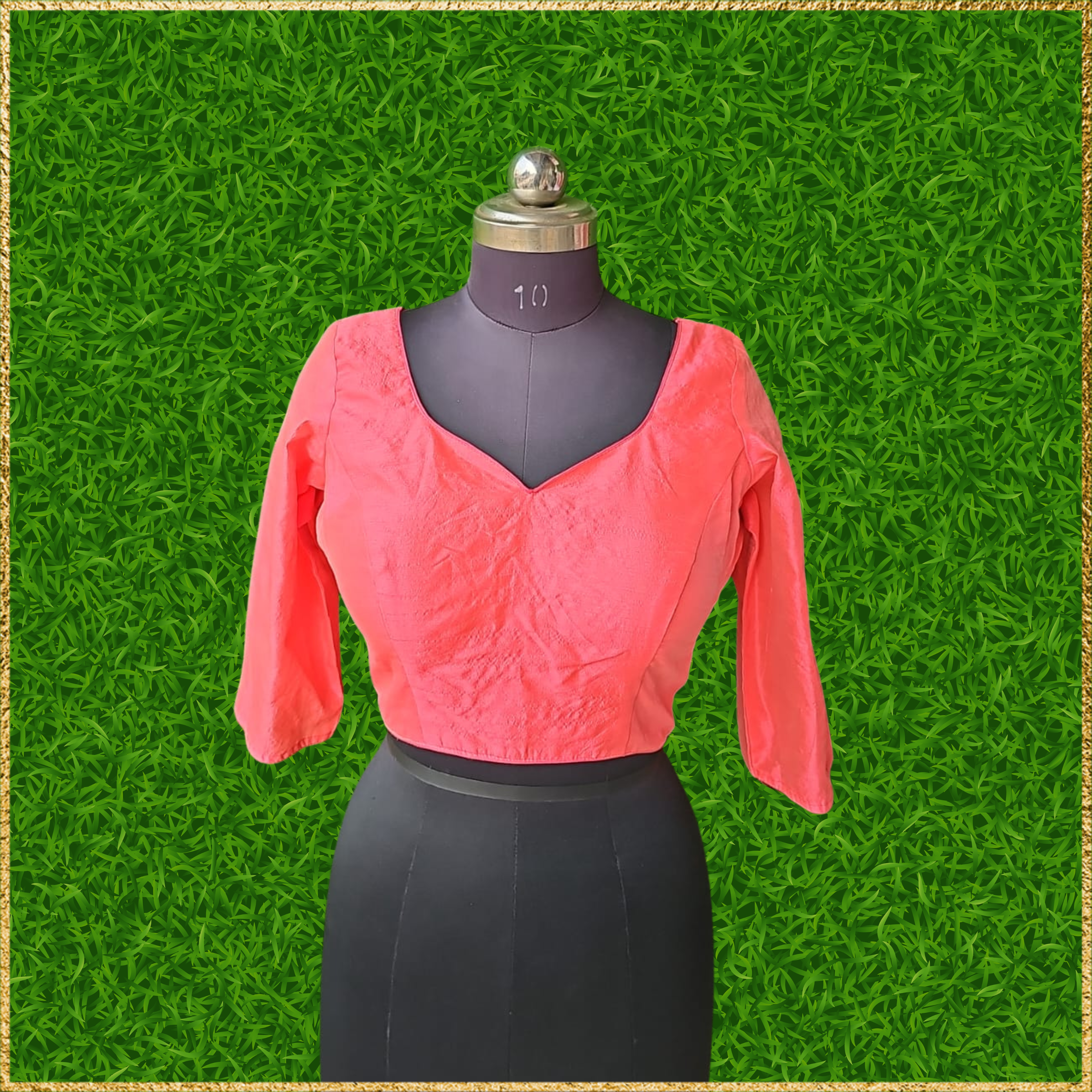 3/4 Sleeves Cotton Silk Blouse