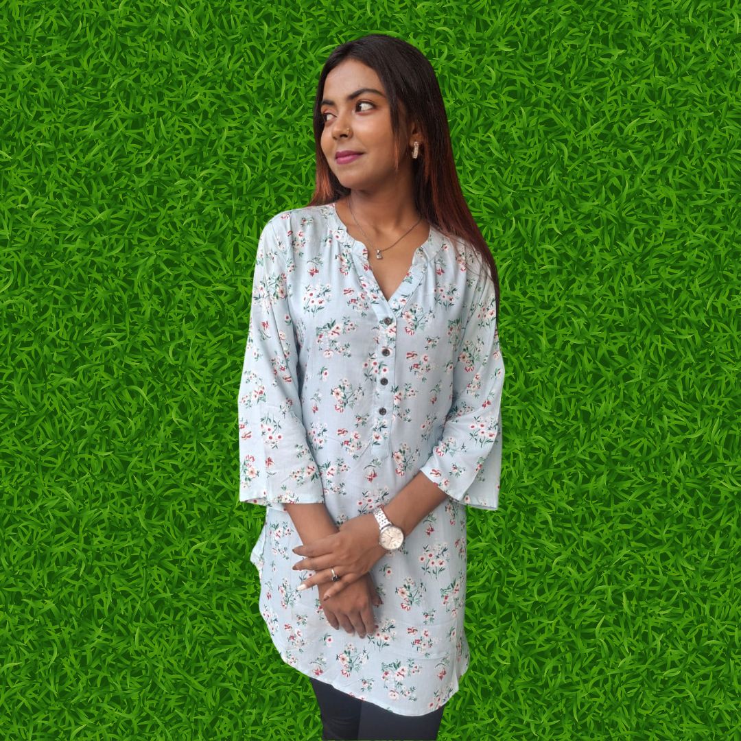 Peach Shirt for women, stylish buttons shirt