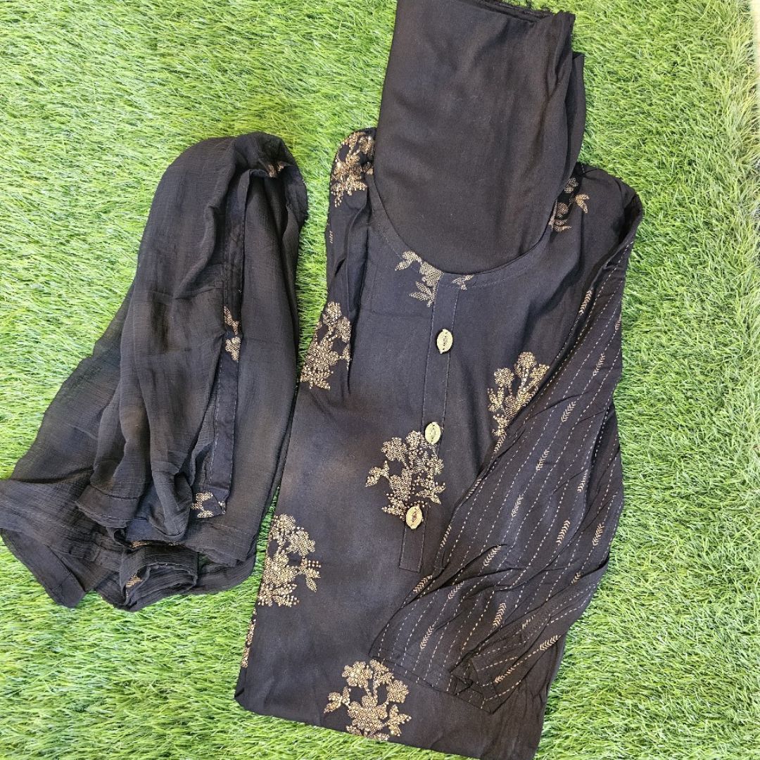 Elegant Cotton Muslin Suit Set