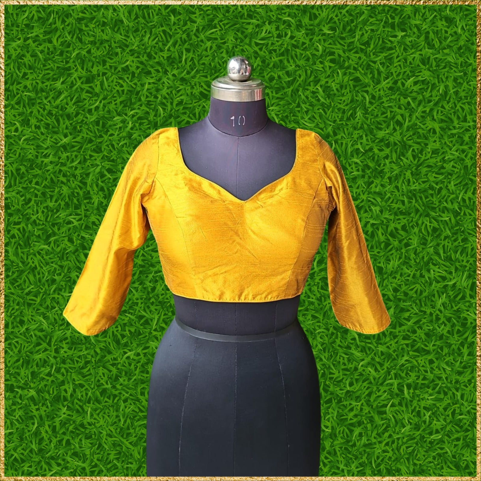 3/4 Sleeves Cotton Silk Blouse