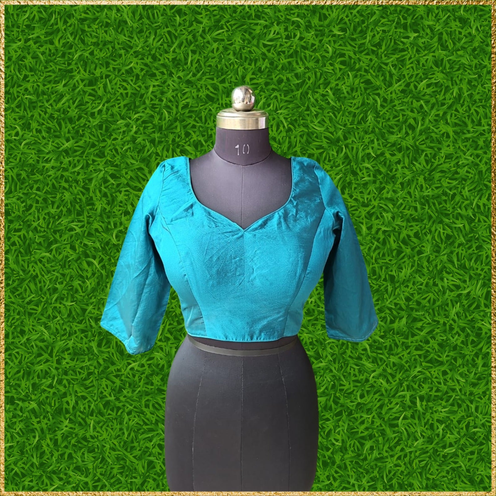 3/4 Sleeves Cotton Silk Blouse